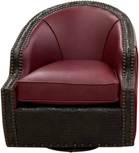 Load image into Gallery viewer, Tuscan Rouge Swivel Chair