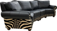 Load image into Gallery viewer, Zebra Night Curved Sectional