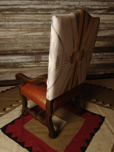Load image into Gallery viewer, Desert Eagle Southwestern Leather & Fabric Dining Chair