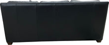 Load image into Gallery viewer, Serengetti Exotic Western Black Leather, Crocodile Accent Leather & Authentic Giraffe Hide Modern Farmhouse Rolled Arm Sofa