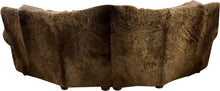 Load image into Gallery viewer, Yellowstone Curved Buffalo Exotic Western Leather & Cowhdie Sofa