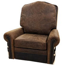 Load image into Gallery viewer, Zebra King Swivel Glider Recliner