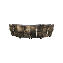 Load image into Gallery viewer, Split Rail Curved Leather Sectional Sofa