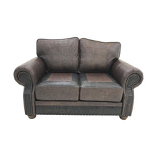 Load image into Gallery viewer, Split Rail Leather LoveSeat