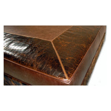 Load image into Gallery viewer, Vaquero Leather Ottoman