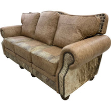 Load image into Gallery viewer, Palomino Double Leather Recliner Sofa