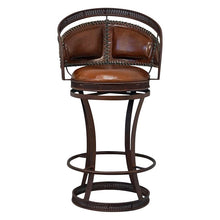 Load image into Gallery viewer, leather bar stool