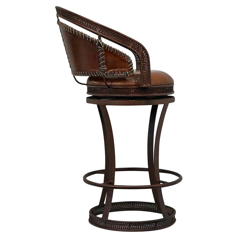 Leather Bar Stools with Backs Metal Bar Stool Great Blue Heron