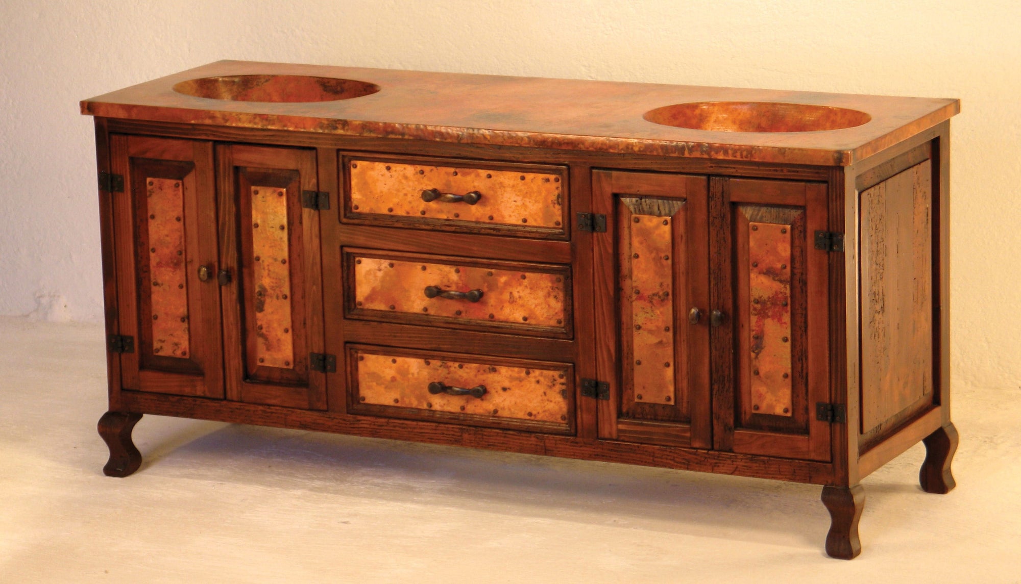 Copper Sink Vanities & Cabinets