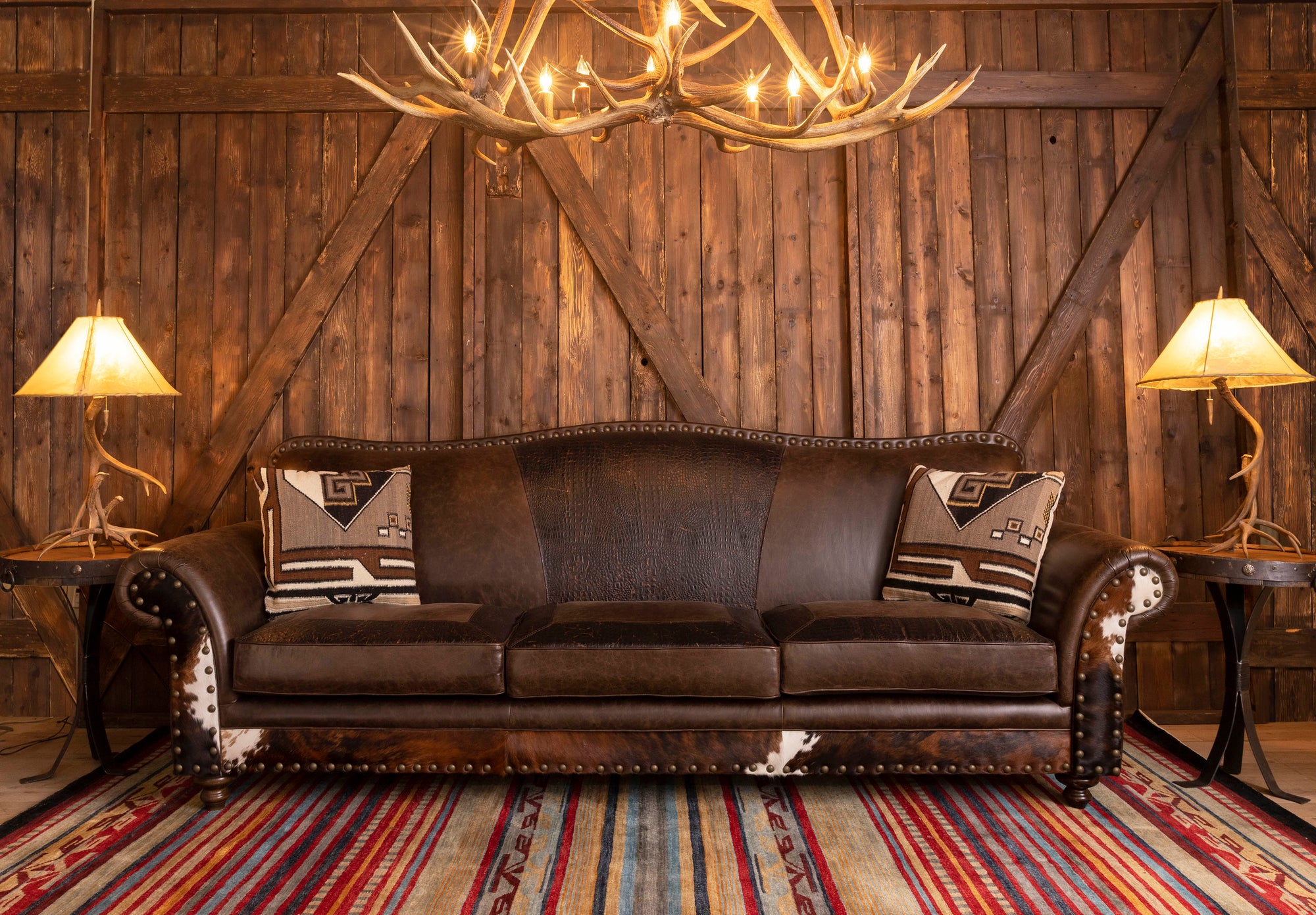 All Western and Cowhide Sofas and Love Seats