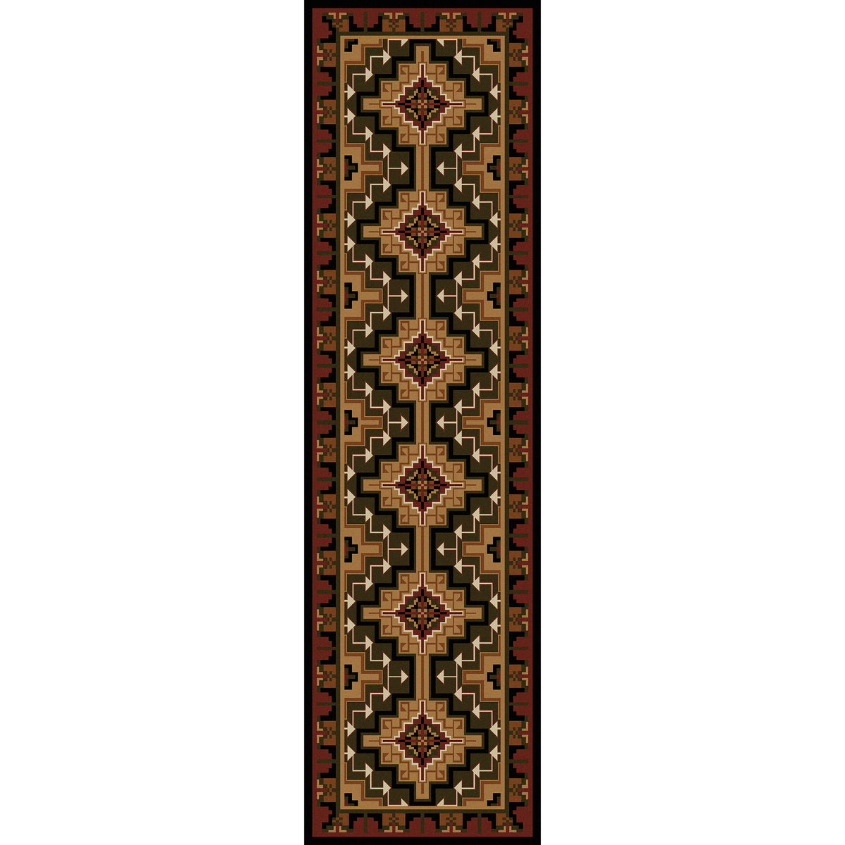 Image of an area rug, Hill Country - Red