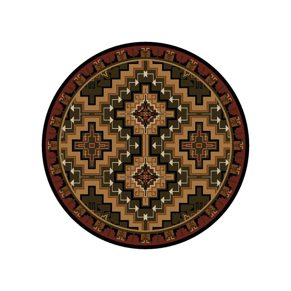 Image of an area rug, Hill Country - Red