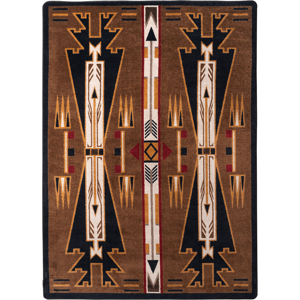 Image of an area rug, Horse Thieves - Brown