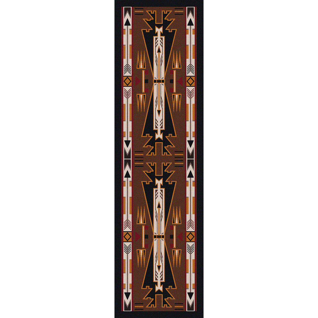Image of an area rug, Horse Thieves - Brown
