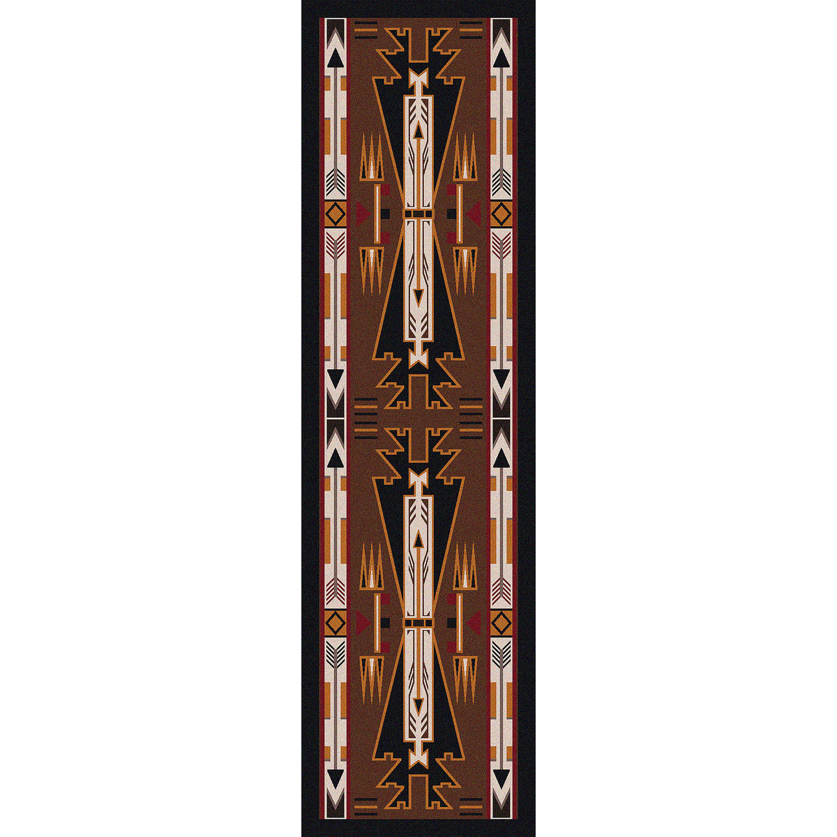 Image of an area rug, Horse Thieves - Brown