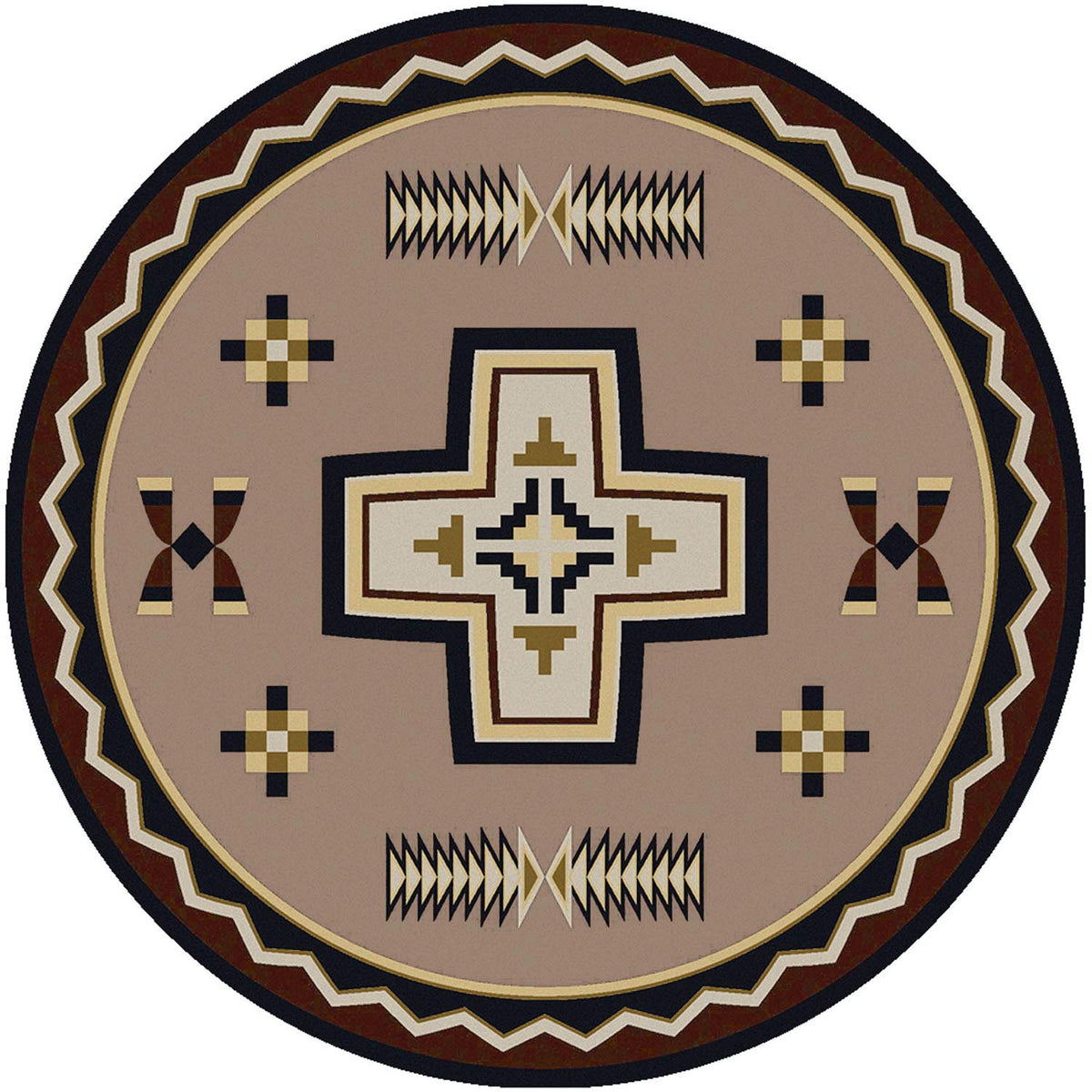 Image of an area rug, Saint Cross - Taupe