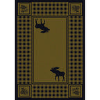 Image of an area rug, Moose Refuge - Green