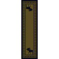 Image of an area rug, Moose Refuge - Green