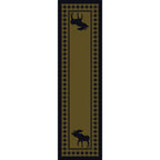 Image of an area rug, Moose Refuge - Green