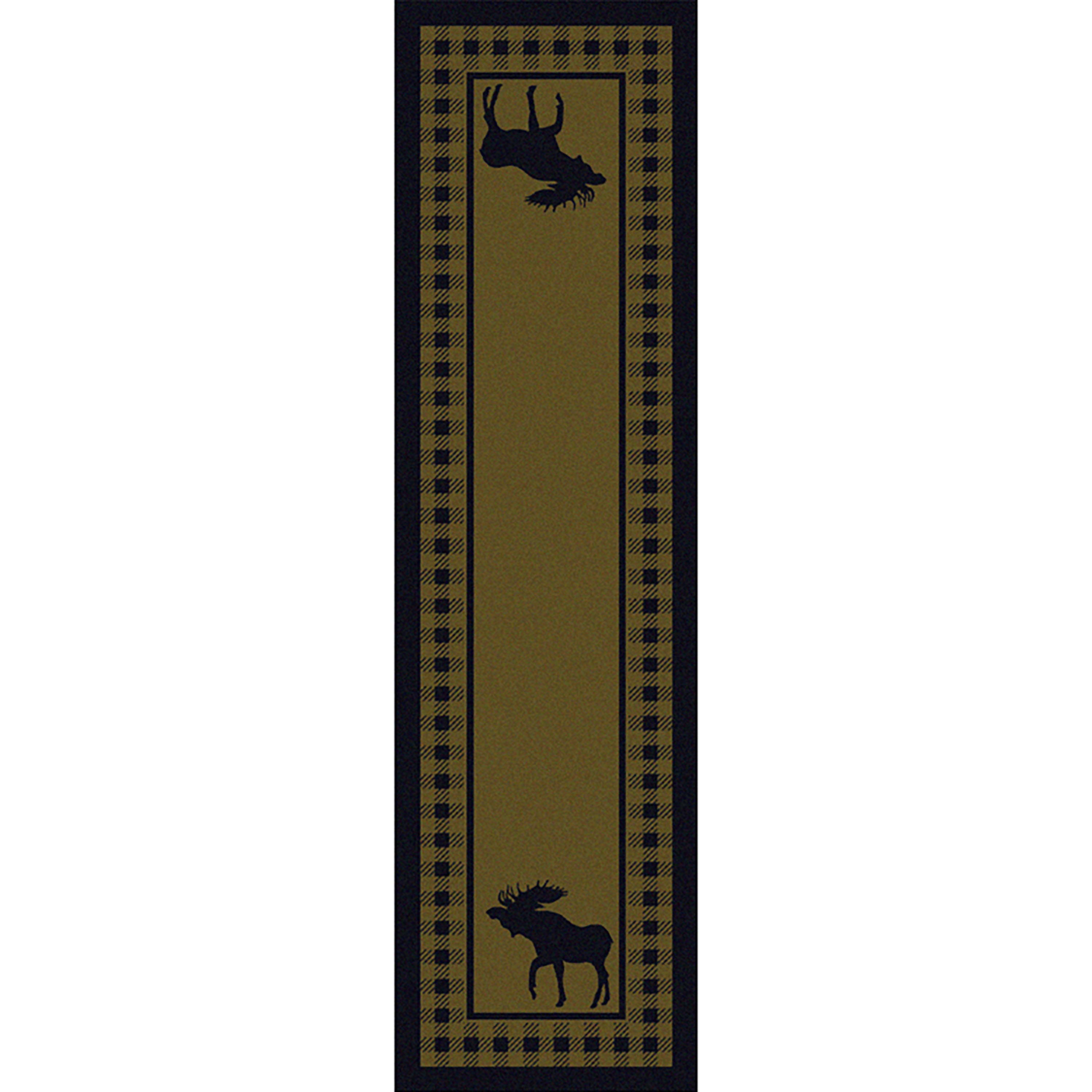 Image of an area rug, Moose Refuge - Green
