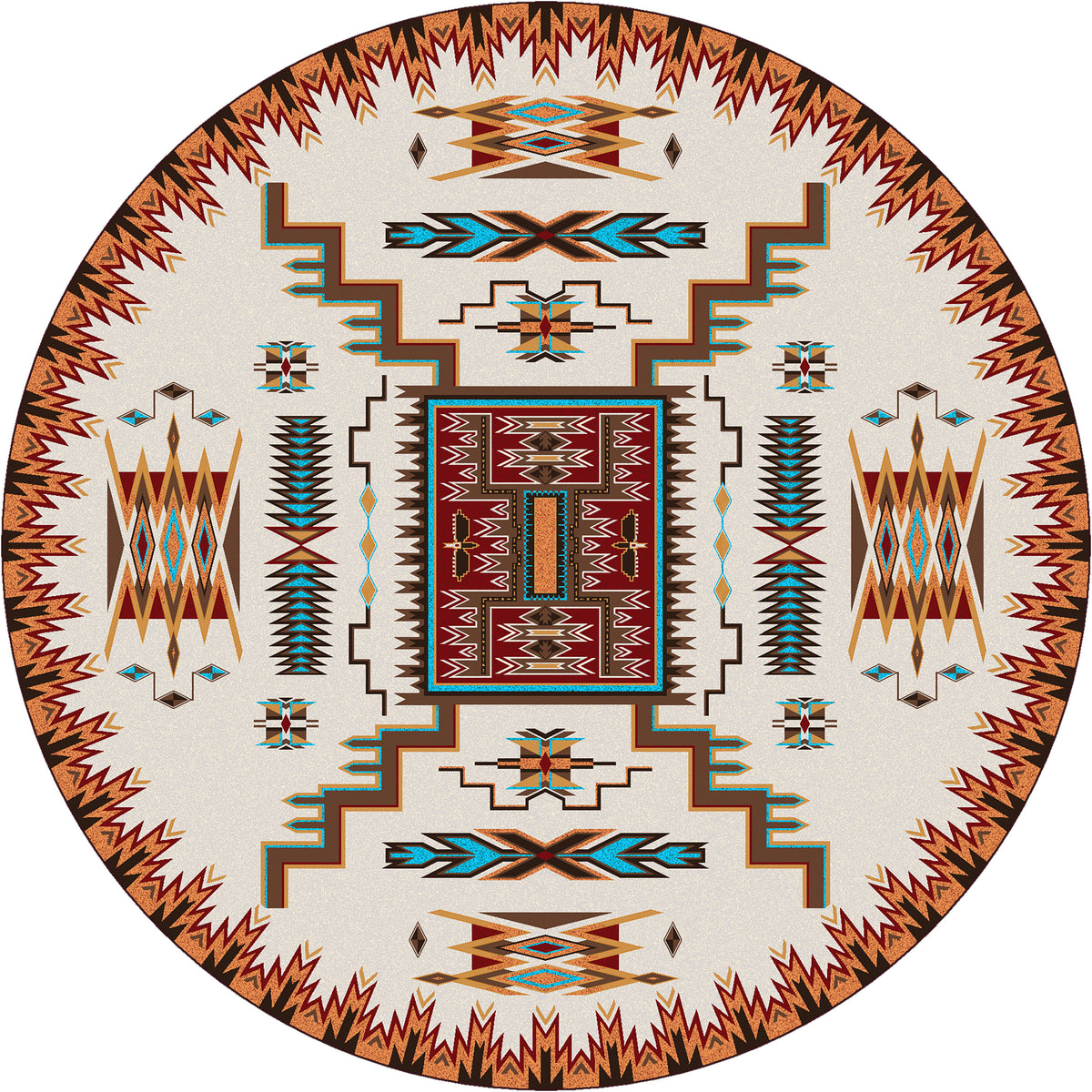 Image of an area rug, Storm Catcher - Rust