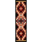 Image of an area rug, Rustic Cross - Black