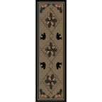 Image of an area rug, Pine Cone Bears - Green
