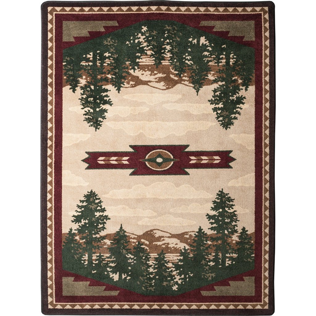 Image of an area rug, Autumn Point - Wine