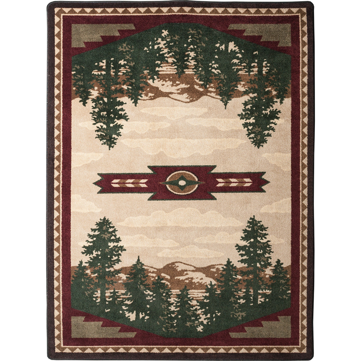Image of an area rug, Autumn Point - Wine