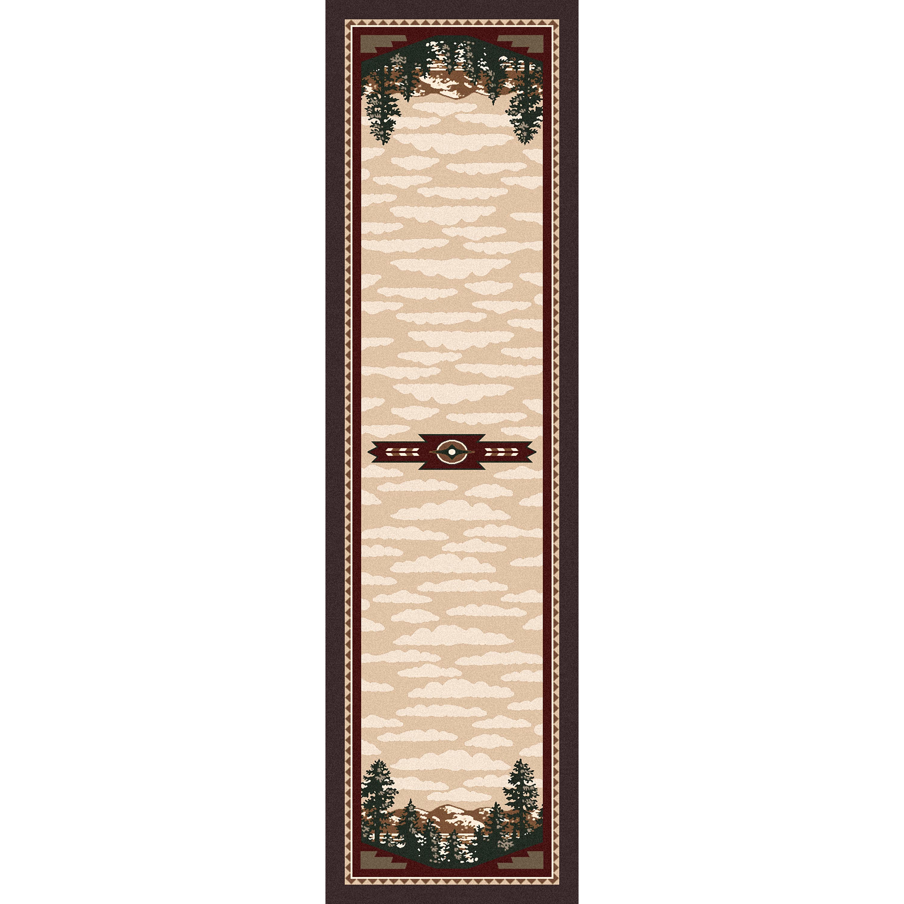 Image of an area rug, Autumn Point - Wine