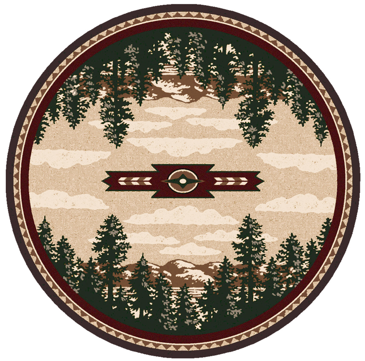 Image of an area rug, Autumn Point - Wine