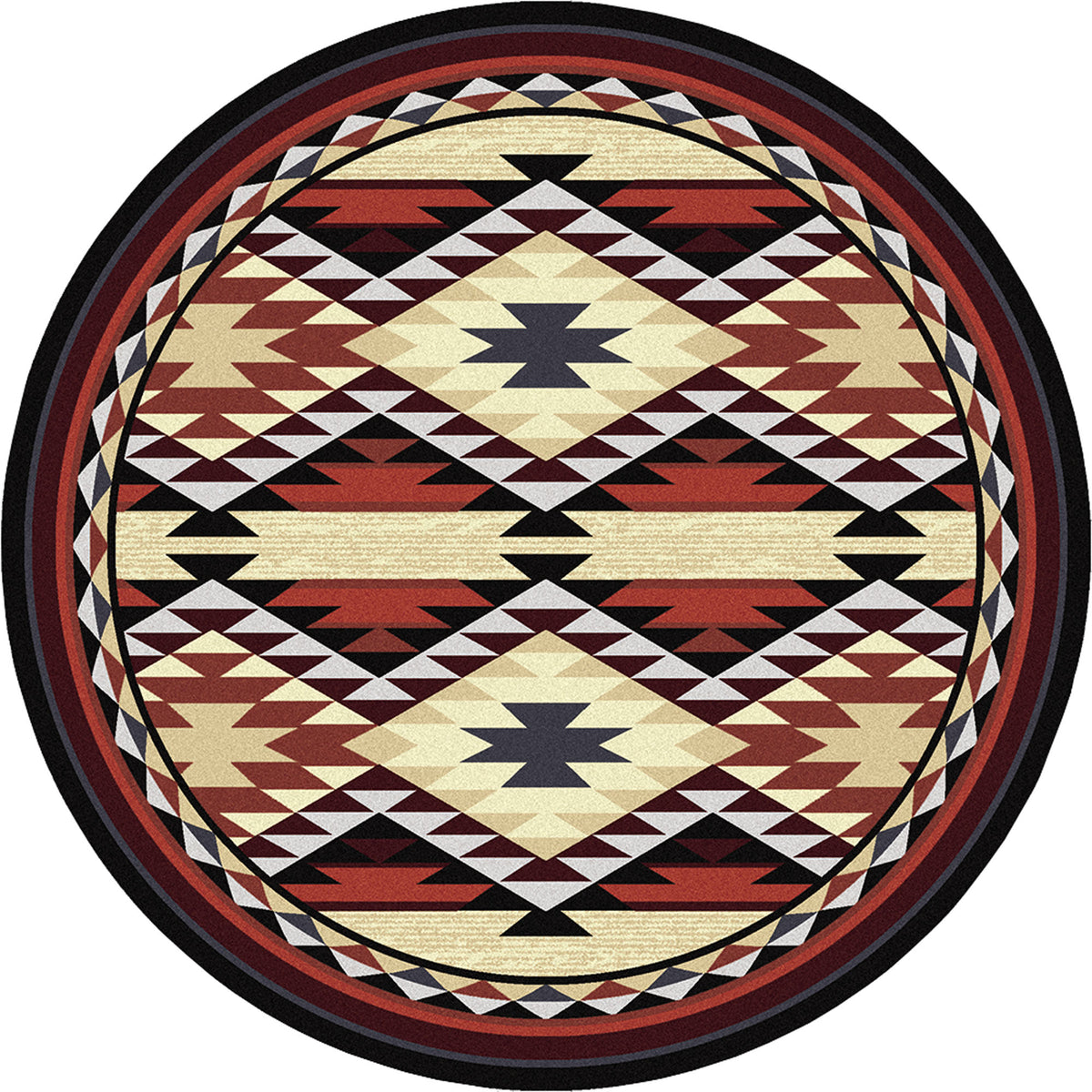 Image of an area rug, Diamond Rio - Rust