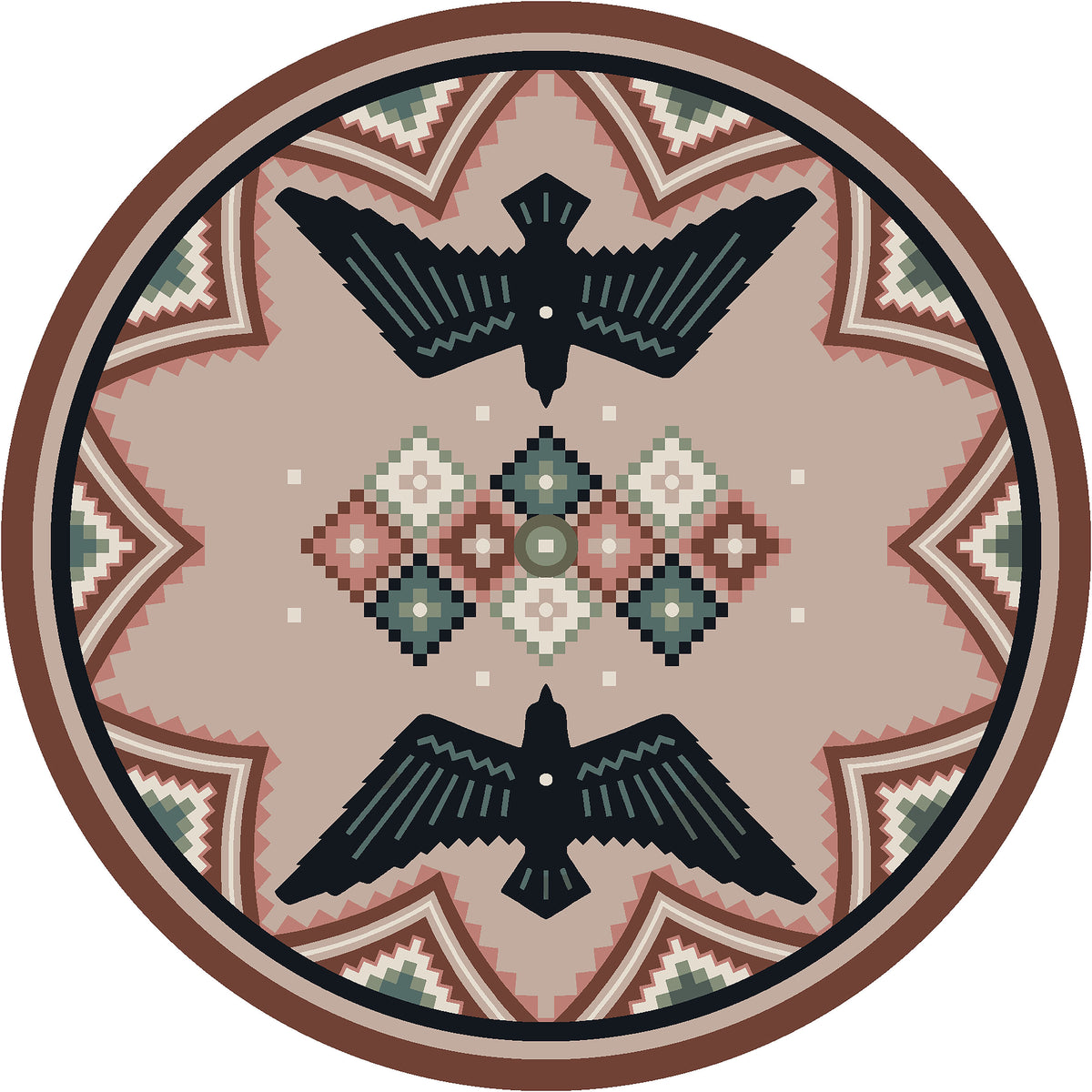 Image of an area rug, Sunset Dance - Multi