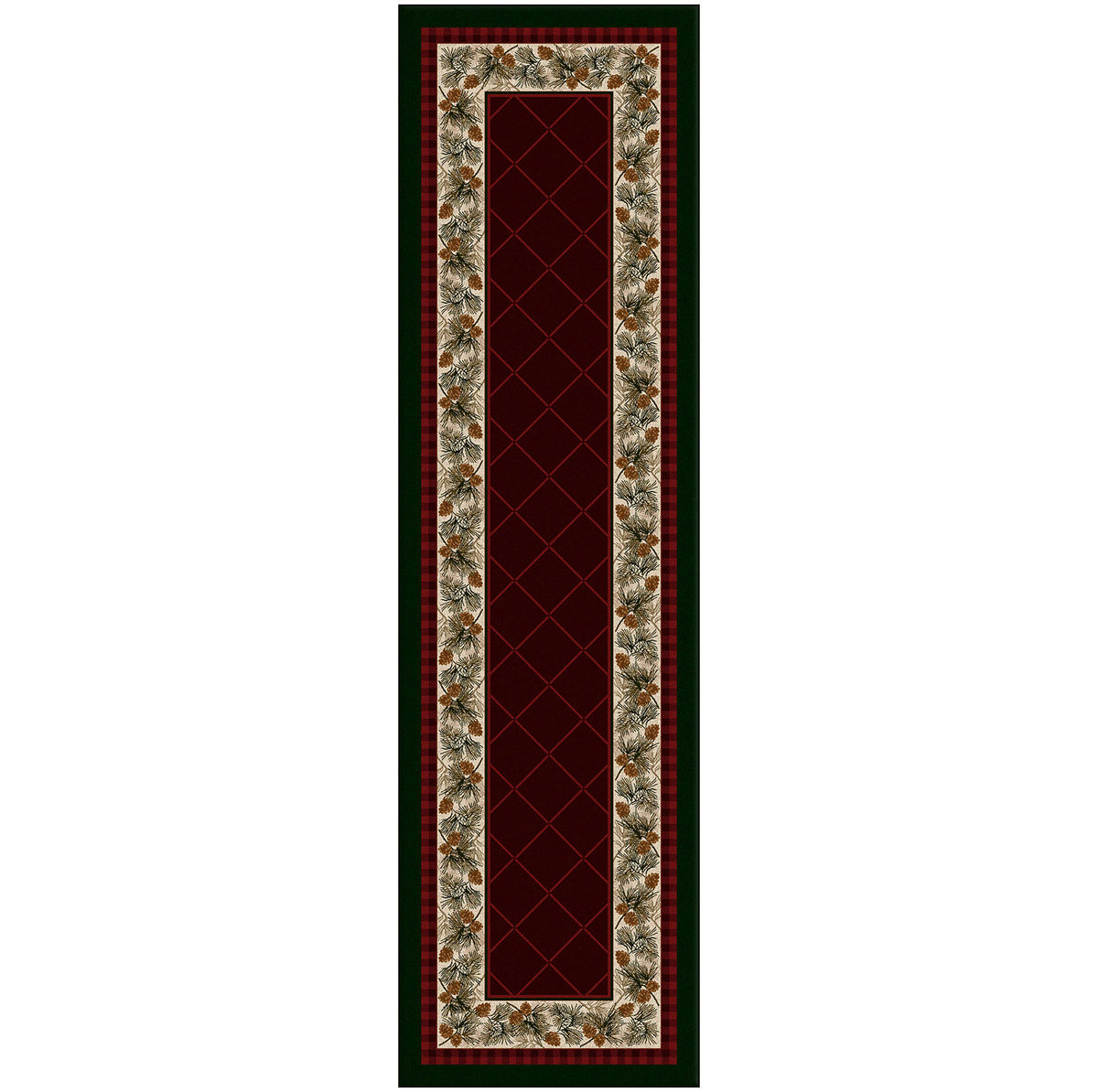 Image of an area rug, Evergreen - Garnet