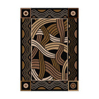 Image of an area rug, Hand Coiled - Black