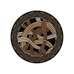 Image of an area rug, Hand Coiled - Black