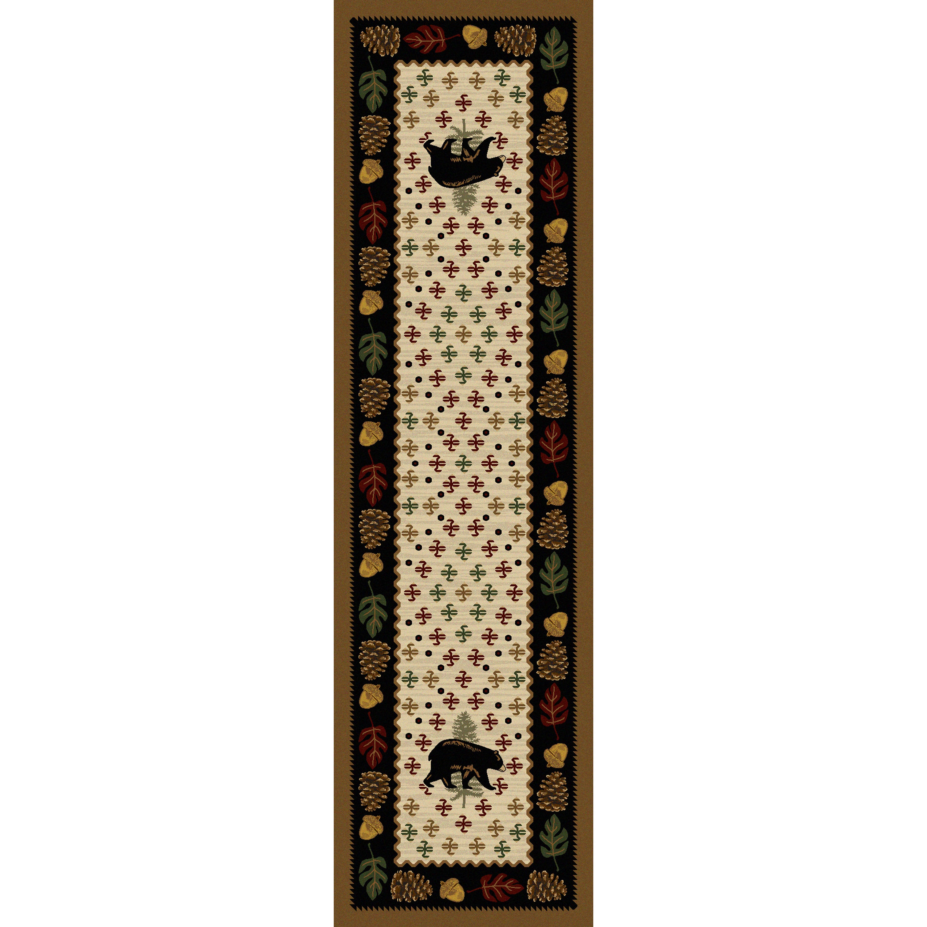 Image of an area rug, Patchwork Bear - Natural