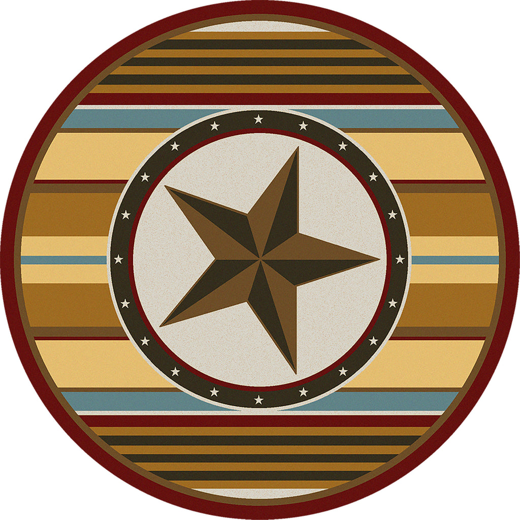 Image of an area rug, Hacienda Star - Maize
