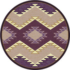 Image of an area rug, Plum Heritage - Raspberry