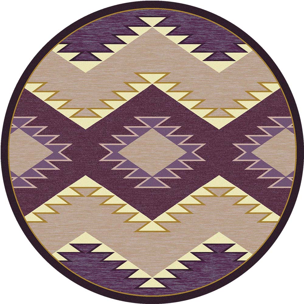 Image of an area rug, Plum Heritage - Raspberry