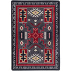 Image of an area rug, Double Cross - Gray