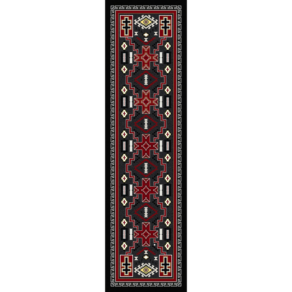 Image of an area rug, Double Cross - Gray