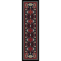 Image of an area rug, Double Cross - Gray