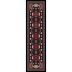 Image of an area rug, Double Cross - Gray