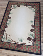 Image of an area rug, Delicate Pines - Natural