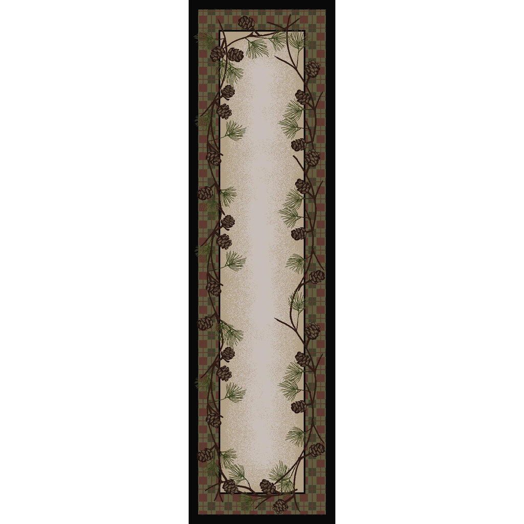 Image of an area rug, Delicate Pines - Natural