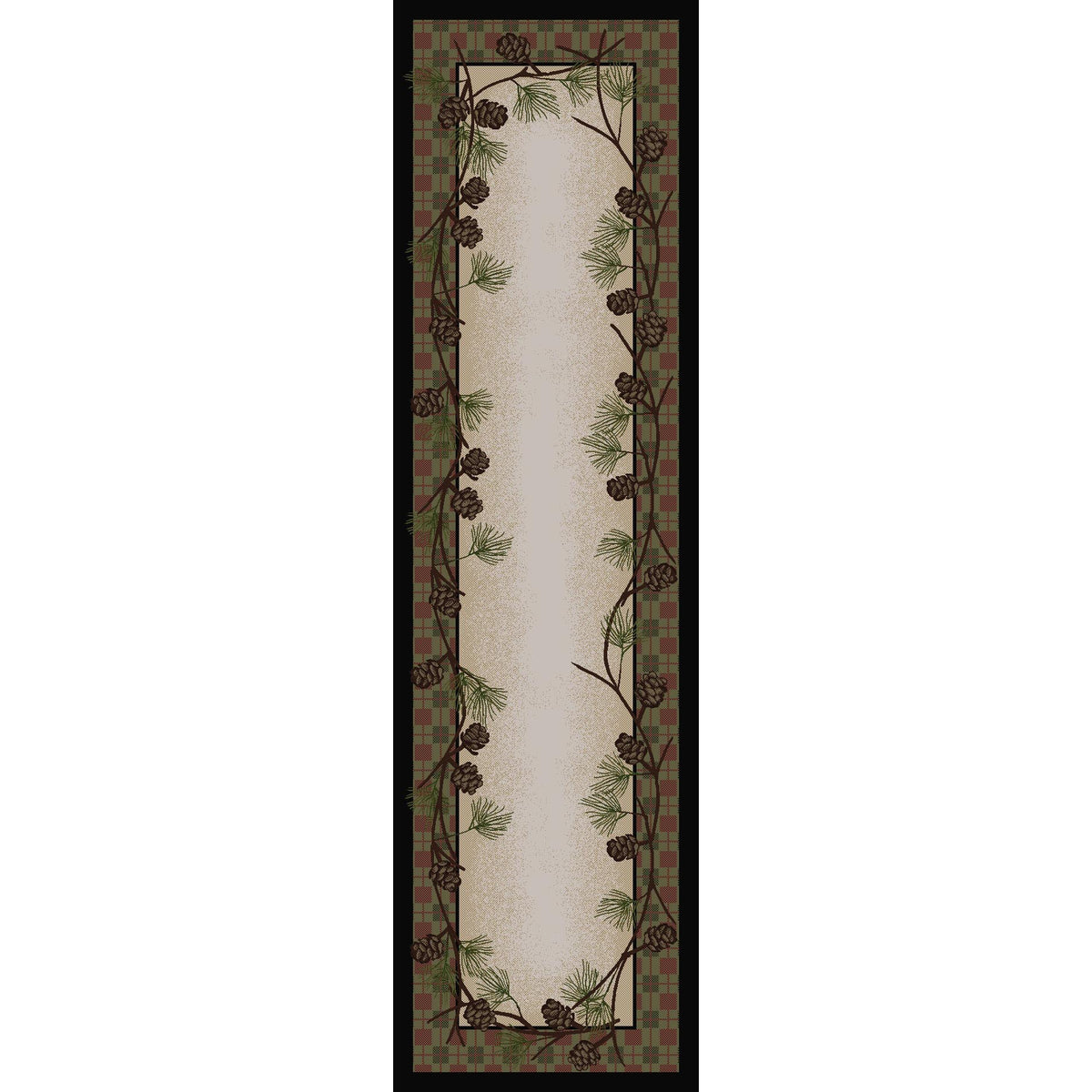 Image of an area rug, Delicate Pines - Natural