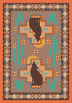 Image of an area rug, Howl at the Moon - Desert Rose