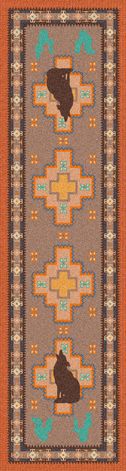 Image of an area rug, Howl at the Moon - Desert Rose