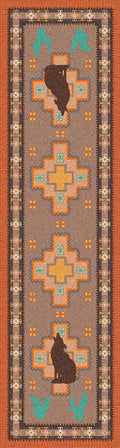 Image of an area rug, Howl at the Moon - Desert Rose